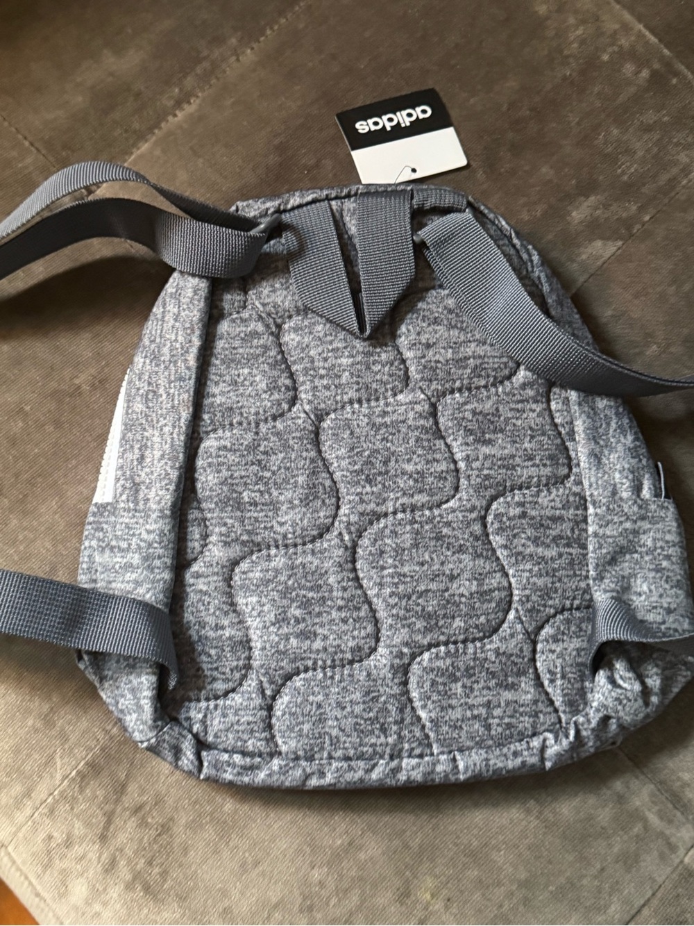 adidas Gray Heather Mini Backpack Crossbody - Picture 3 of 3
